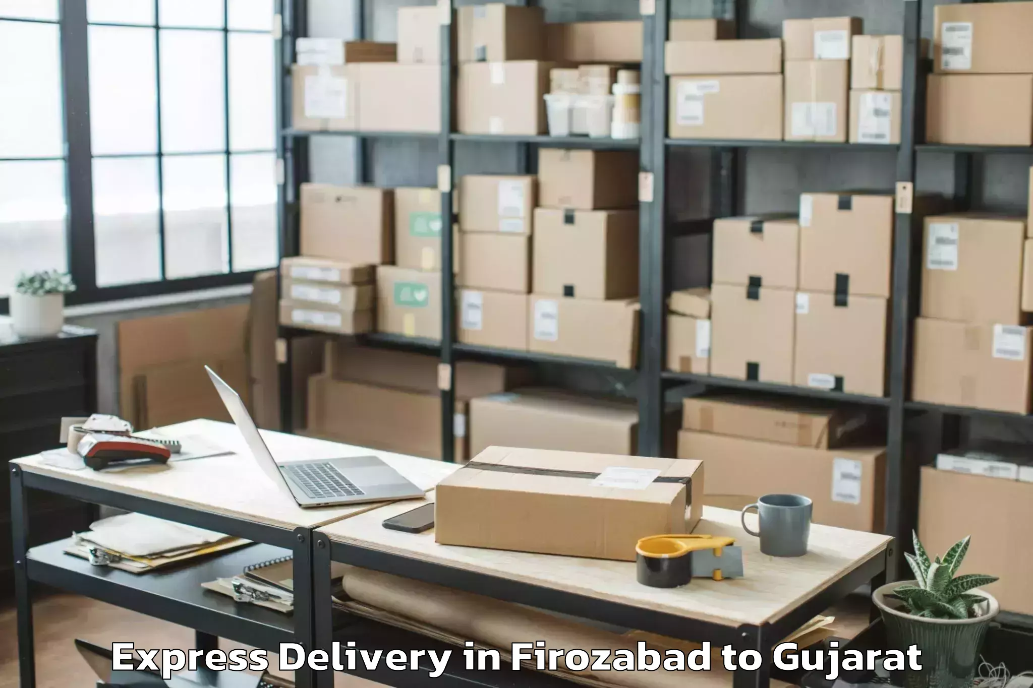 Easy Firozabad to Naroda Express Delivery Booking